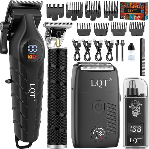 Cortadora de Pelo LQT Inalámbrica 4 en 1 LED Type-C 180 min