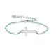 thumbnail image 1 of Pulsera HESHPAWS S925 Sterling Silver Cross Ajustable Plata, 1 of 3