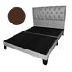thumbnail image 1 of Base de Cama con Respaldo a Piso 2 Plazas Café Felpa, 1 of 2