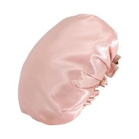 Magideal - Gorro De Ducha, Gorro De Baño, Se Adapta A Cabello Largo Y Grueso, Forro Impermeable, Gorro De Ducha De Baño Elástico Suave, Protector De Cabello Para Champán