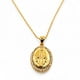 thumbnail image 1 of Collar Religioso con una medalla de la Virgen de Plata 925 enchapada en Oro de 18k, 1 of 2