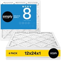Filtro De Aire Simply 11,75X23,75X1,9 Cm Merv 8 Mpr 600 Paquete De 6