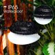 thumbnail image 5 of Luces solares tipo canalón DBF para exteriores, impermeables, LED, paquete de 6, 5 of 6