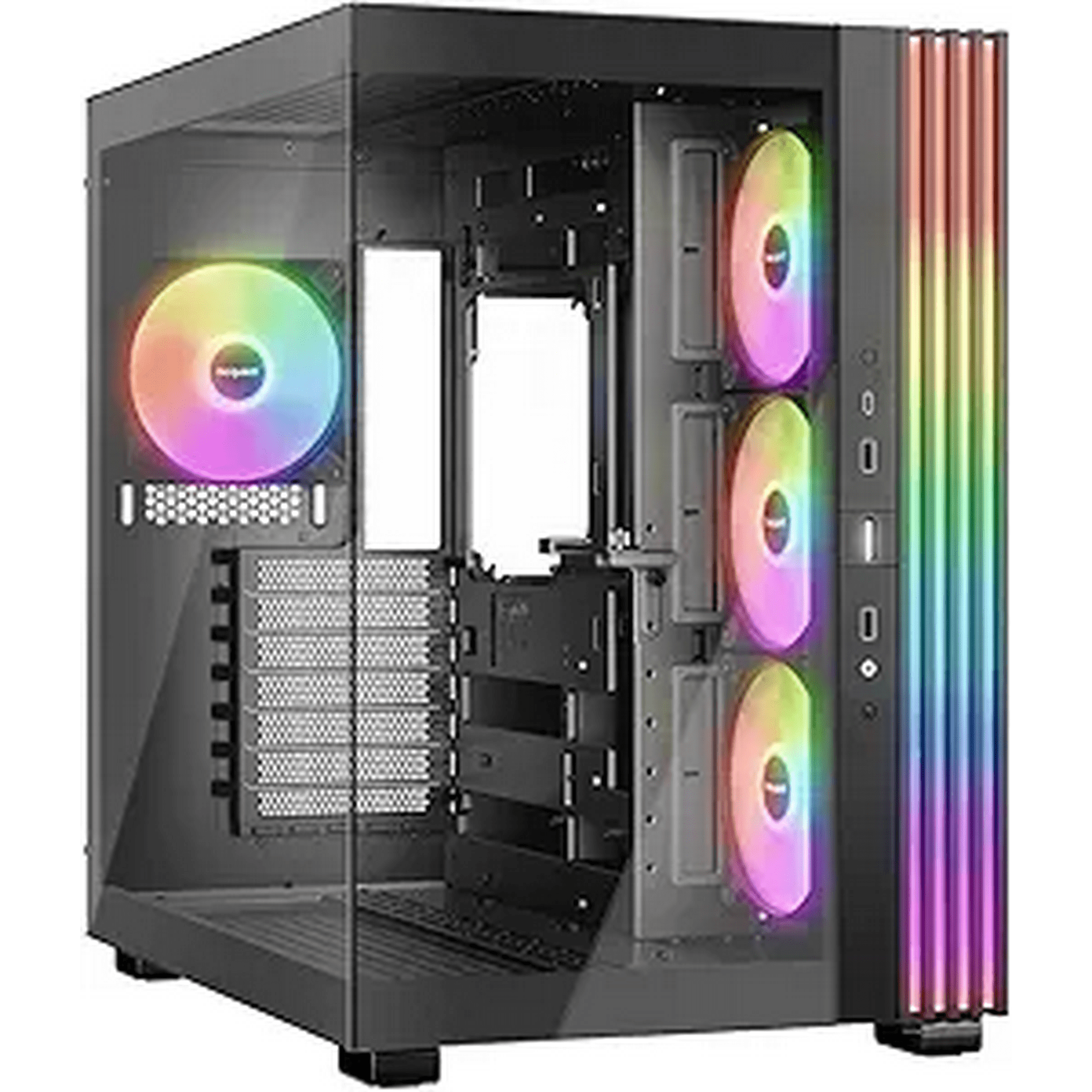 Be Quiet! - Gabinete Gamer Light Base 600 Lx Black, 4x120mm Argb, Atx, Color Negro