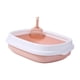 thumbnail image 5 of Caja De Arena Para Gatos, Caja De Arena Con Borde Alto, Inodoro Portátil Duradero Para Cachorros, Rosa, Mediano, 5 of 5