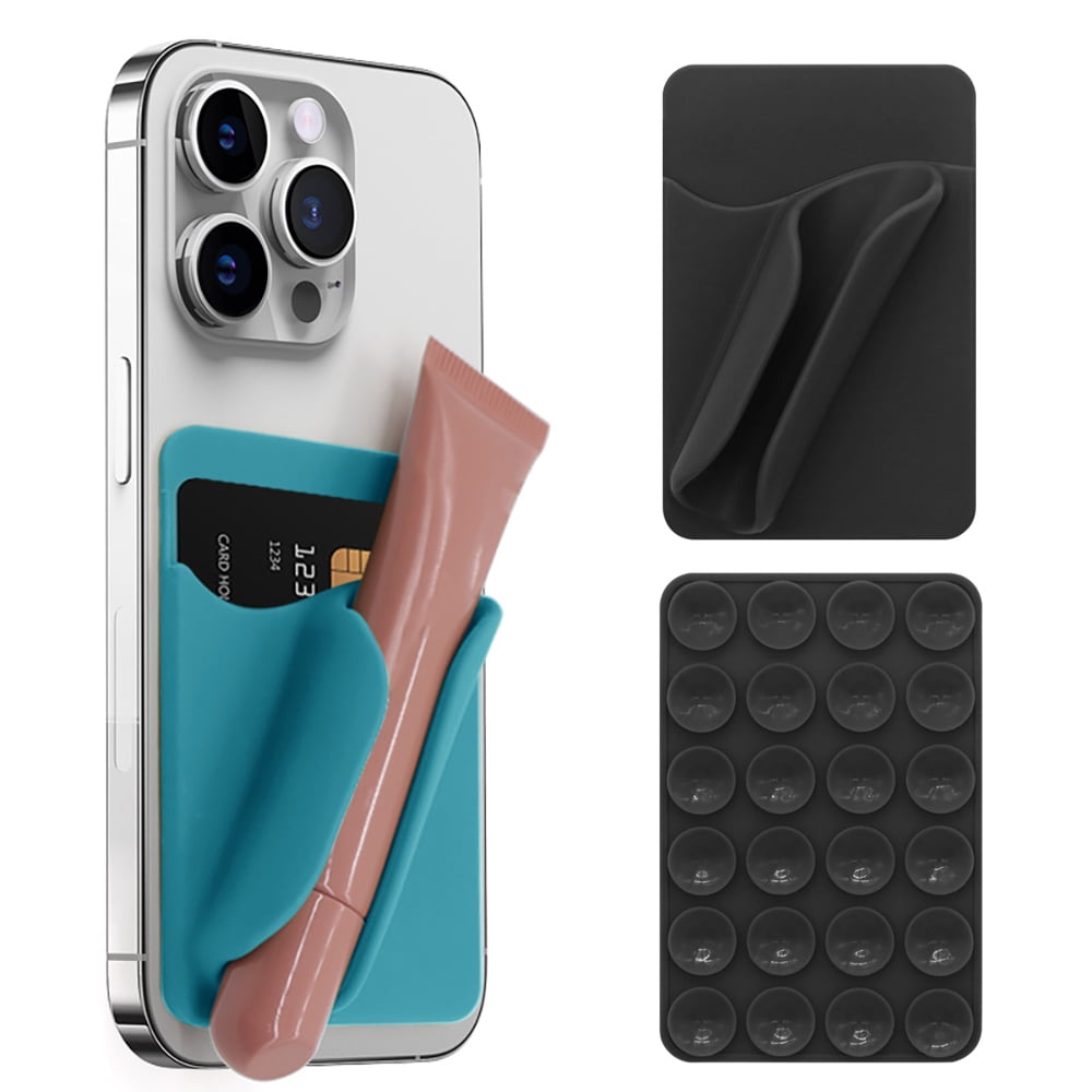 Soporte Teléfono Móvil Genérico Ventosa Silicona Negro