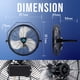 thumbnail image 3 of Ventilador de pared Tornado High Velocity Industrial de 18 pulgadas (paquete de 2), 3 of 7