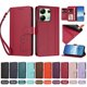 thumbnail image 4 of Funda Cartera Trébol para Xiaomi Redmi Note 13 4G con Ranuras Tarjetas y Carga Inalámbrica Rojo, 4 of 6