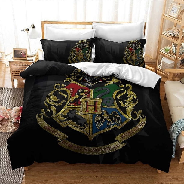 Funda nórdica de Harry Potter, ligera, decorativa, de estilo moderno, de microfibra suave.