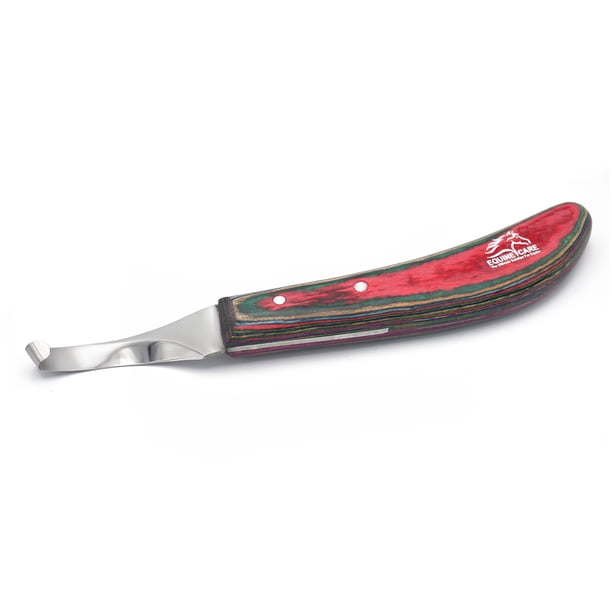 Cuchillo para pezuñas Equine Care para cuidado equino, para diestros, acero inoxidable J2