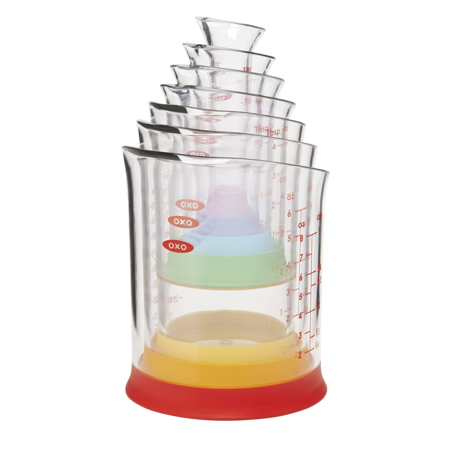 Juego De Vasos Medidores Oxo Good Grips, 7 Piezas, Anidados