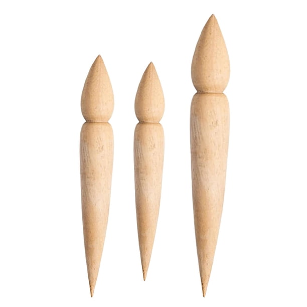 Punzón De Madera Para Hacer Macetas, Obras De Arte, Tetera De Cerámica De Arcilla, Fabricante De Boquillas, 3 Uds.