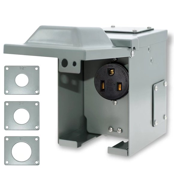 Suplevel Caja de Tomacorriente Exterior NEMA 6-50R de 50 A y 250 V, Certificada ETL