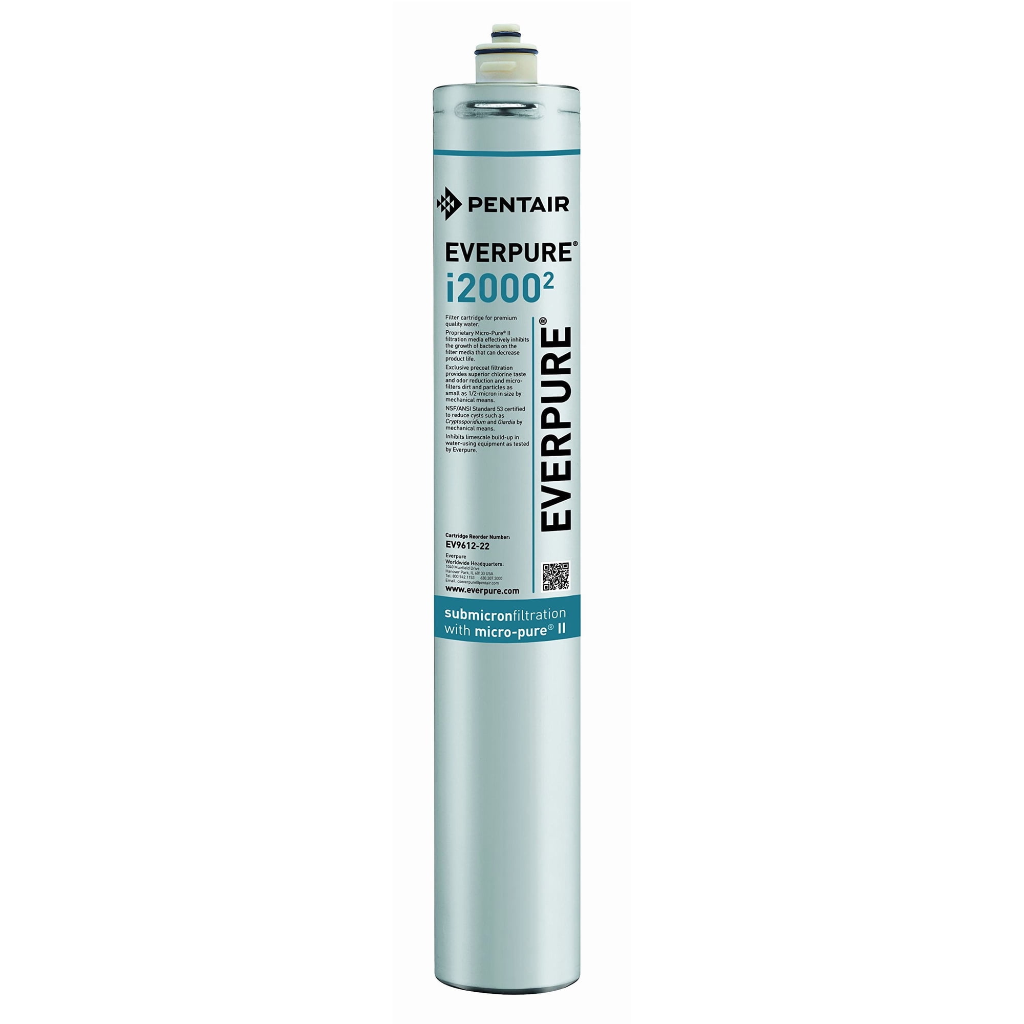 Cartucho De Filtro Everpure Ev961222 I2000 2 Para Máquina De Hielo