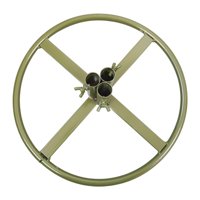 Ioensy - Base Para Exhibir Flores, Accesorios Para Manualidades, Floristería, Hogar, Fiesta, Color Verde, 3 Agujeros