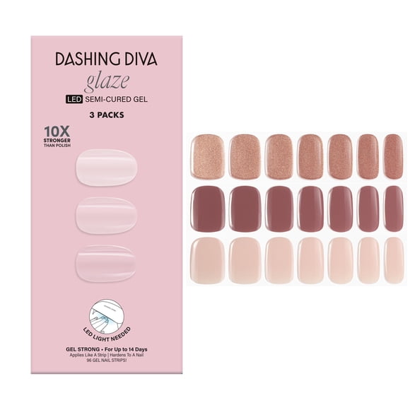 Tiras de uñas Dashing Diva 96 piezas – Lo mejor de los tonos nude