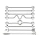thumbnail image 3 of 8pcs Industrial Piercing Ball Barbell Ear Bar Pendiente 14G Mujeres Plata, 3 of 5