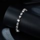 thumbnail image 4 of Pulsera de Tenis Mixta de Moissanita Variada de 16-18 Pulgadas para Mujer Color D VVS1 Plata de Ley S925 Diamante Creado en Laboratorio Pulsera de Tenis Perfecta para Uso Diario, 4 of 9