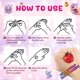 thumbnail image 2 of Tatuajes Temporales CozyNuukee 180 piezas Squishy Kawaii, 2 of 5
