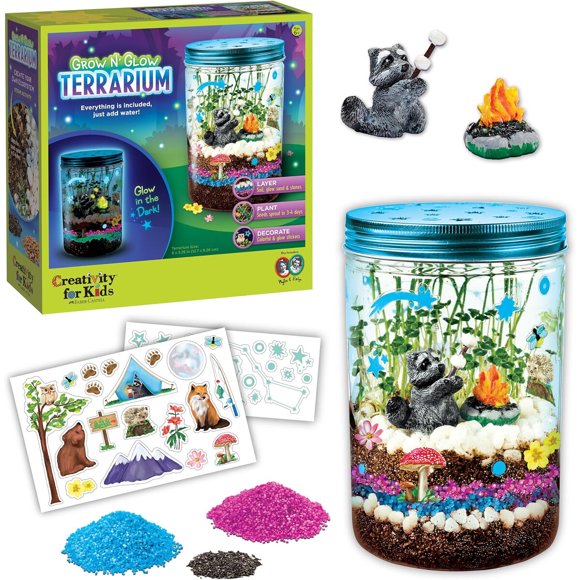 Creativity for Kids Grow N Glow Terrarium Kit Educational