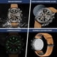 thumbnail image 3 of Reloj Benyar Hombre Cronagrafo 45mm Cuarzo Cuero Impermeable, 3 of 3