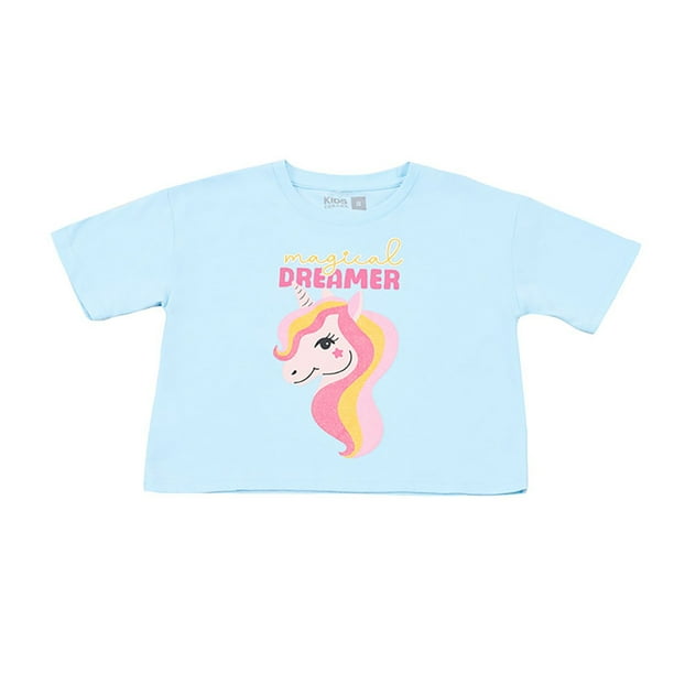 Polera Niña Kids M/C Focal Celeste Corona
