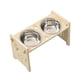 thumbnail image 3 of Comedero Elevado Para Gatos, Antideslizante, Ajustable, Para Perros, Gatos, Gatitos Y Cachorros, Color Madera., 3 of 5