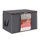 thumbnail image 2 of Pack x6 bolsas Organizadoras de Ropa 90l Grande Plegables Con Manija gris, 2 of 9