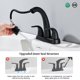 thumbnail image 4 of Grifo para lavabo de baño Ultimate Unicorn, negro mate, juego de 4 centros, 4 of 9