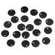 thumbnail image 3 of 20 piezas plateadas de monedas, estampado redondo, etiqueta en blanco, joyería de metal, negro, 3 of 4