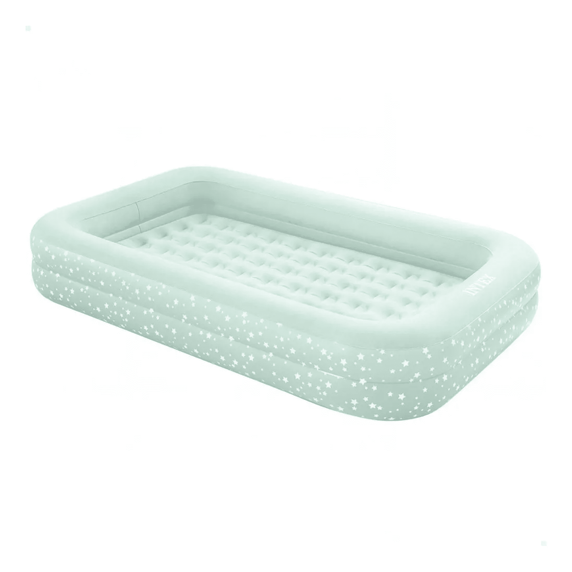 Genérico - Colchón Inflable Infantil Intex Con Inflador Manual Gris