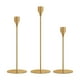 thumbnail image 2 of Taper Candle Holders Tall Home Decor Juego De 3 Candelabros Decorativos De Latón, 2 of 5