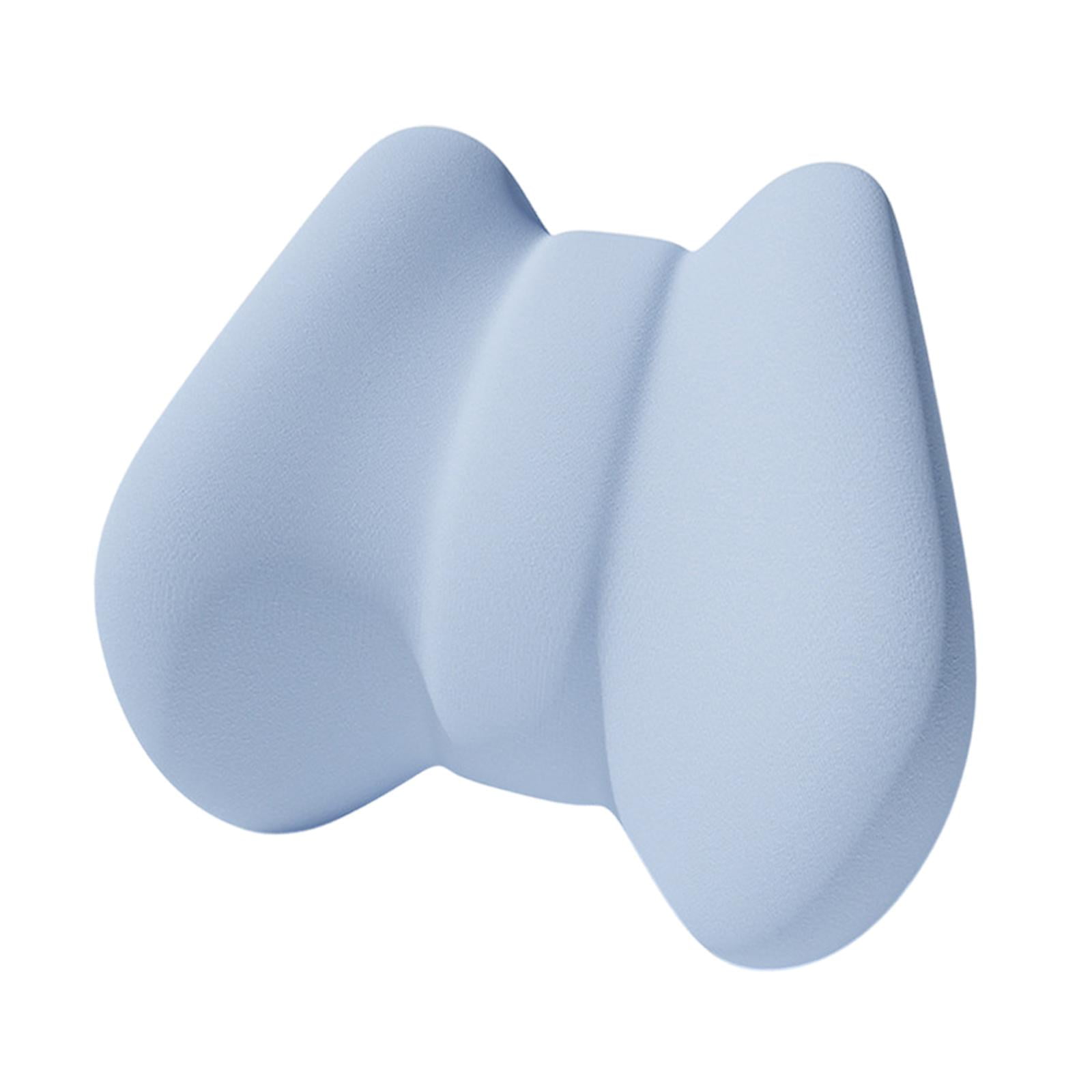 Ioensy - Almohadilla De Apoyo Lumbar Para La Espalda, Cojín Para Avión, Coche, Silla De Escritorio De Oficina, Color Azul