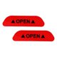 thumbnail image 1 of 2 Piezas De Pegatinas De Puerta De Coche Reflector De Repuesto Rojo, 1 of 5