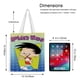 thumbnail image 5 of Bobby's World Bolso de tela con estampado de lienzo para mujer, bolsa de compras reutilizable y estética, con cremallera interior, regalo para mujer,40*45cm., 5 of 6