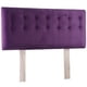 thumbnail image 2 of Respaldo Cama Botone 2 Plaza Felpa Morado, 2 of 4
