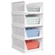 thumbnail image 2 of Cesta de almacenamiento para armario, apilable, 4 unidades, color blanco, 2 of 6