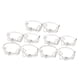 thumbnail image 4 of 10 Piezas Servilletas Hebillas Adorno Redondo Decorativo Para Banquete De Vacaciones Argent, 4 of 5