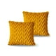 thumbnail image 1 of Set De 2 Fundas De Cojines Diseño Espiga 45cm X 45 Cm Amarillo, 1 of 4