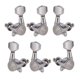 thumbnail image 4 of 6 Piezas De Clavijas De Afinación De Cuerdas De Guitarra, Clavijas De Cabezales De Máquina De Afinador 3R 3L Plata, 4 of 5