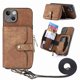 thumbnail image 1 of Funda Tipo Cartera con Correa Cruzada para iPhone 15 Plus Protección Contra Golpes Marrón, 1 of 6