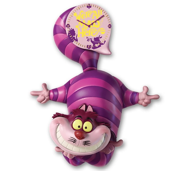 Reloj de Pared The Bradford Exchange Gato de Cheshire con Brillo 36 cm
