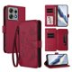 thumbnail image 1 of Funda Cartera Mariposa para [Motorola Edge 50 Pro 5G] con Soporte y Cremallera Rojo, 1 of 6