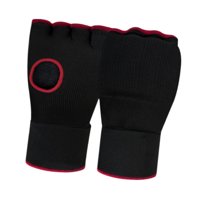 Magideal - Bandas De Mano De Caja, Guantes Internos, Bucles De Muñeca Rápida Para Adultos, Guantes Semicondeños Suaves Ajustables Para Ejercicios, Mma, Kickboxin Negro Y Rojo