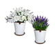 thumbnail image 1 of Set de 2 Macetas Zaia 20 cm Blanco Matte y sus platos, 1 of 3