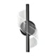 thumbnail image 5 of Aplique de pared, accesorio de iluminación LED de lujo, 12W, acrílico, espiral, LED, apliques de aluminio, lámpara de pared para interior, balcón, pas Negro, 5 of 5