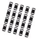 thumbnail image 3 of 20 Piezas Hebillas De Seguridad De Liberación Lateral De Resina Clips De Ajuste Blanco/negro Negro, 3 of 3