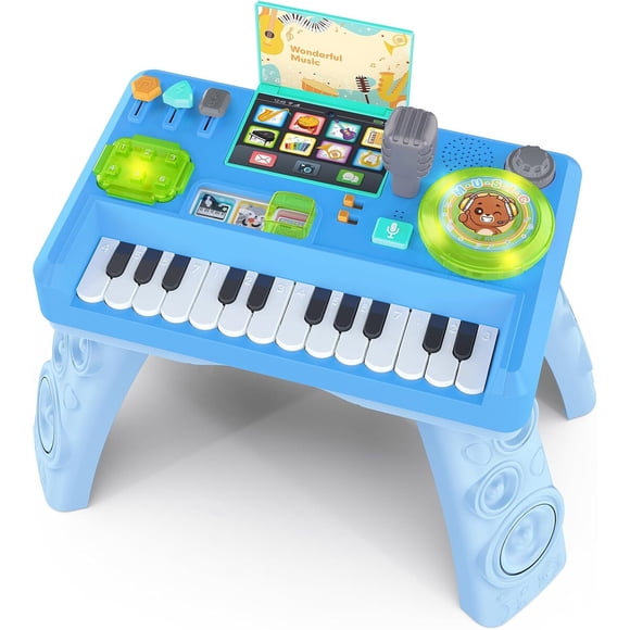 Mesa DJ musical bebé Thremhoo 24 teclas LED grabación