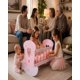 thumbnail image 4 of Cuna Mecedora de Madera para Muñecas - Diseño Corazones Rosa, 4 of 6