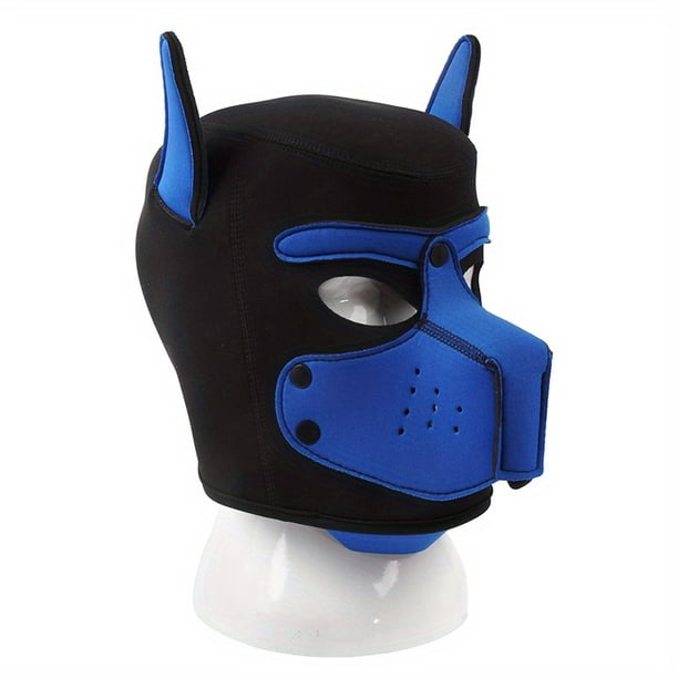 1pcs, BDSM Puppy Hood Dog Mask - Sexy Full Face Mask for Parties and Cosplay, Leather Open Mouth Hood Headgear for Men and Women - Enhance Your Sexual Experience